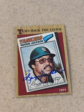 1987 Topps #312 Reggie Jackson signed card