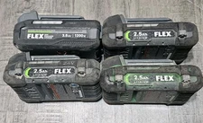 4 Pack Flex 24V Lithium Ion (3) 2.5AH (1) 3.5AH Battery OEM FX0111 Unit Only 
