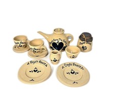 Boyds Bears Tea Party Miniature set Of 11 ,size 1.5" to 3"