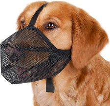 Dog Muzzle, Soft Mesh Muzzle for Small Medium Lar Dogs Anti