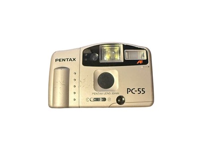 Vintage Camera Pentax PC-55, Film Camera Pentax 1990s, Point and Shot