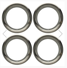 15 Trim Rings With Stepped Edge For Pontiac Rally Ii Wheels 15 Trim Rings With Stepped Edge For Pontiac Rally Ii Wheels