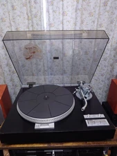 Yamaha YP-D7 Vintage Turntable Record Player Black Japan Tested No Cartridge