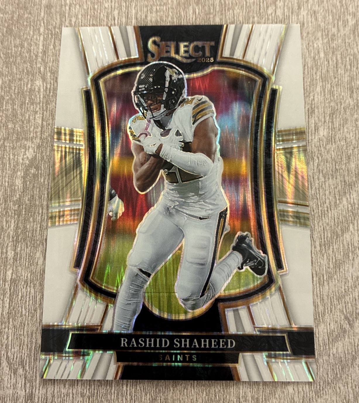 2025 Panini Select - Premier Level Rashid Shaheed #142 White Shock Prizm /799