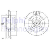 Delphi 2X Bremsscheibe Vorne Ø295 Mm BelüFtet FüR Subaru Forester Sj_ 2.0 D AWD