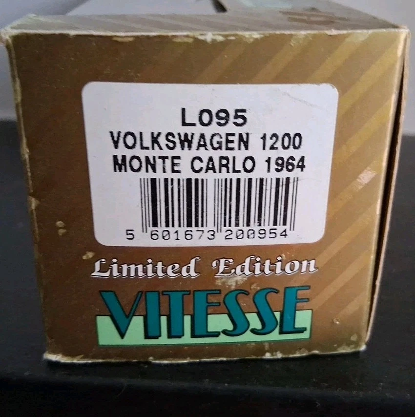 VITESSE L095 VOLKSWAGEN 1200 MONTE CARLO 1964 - CON BOX - Immagine 2 di 4