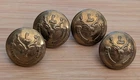 British Army WW1 Seaforth Highlanders Rimmed brass uniform buttons X4 by Firmin
