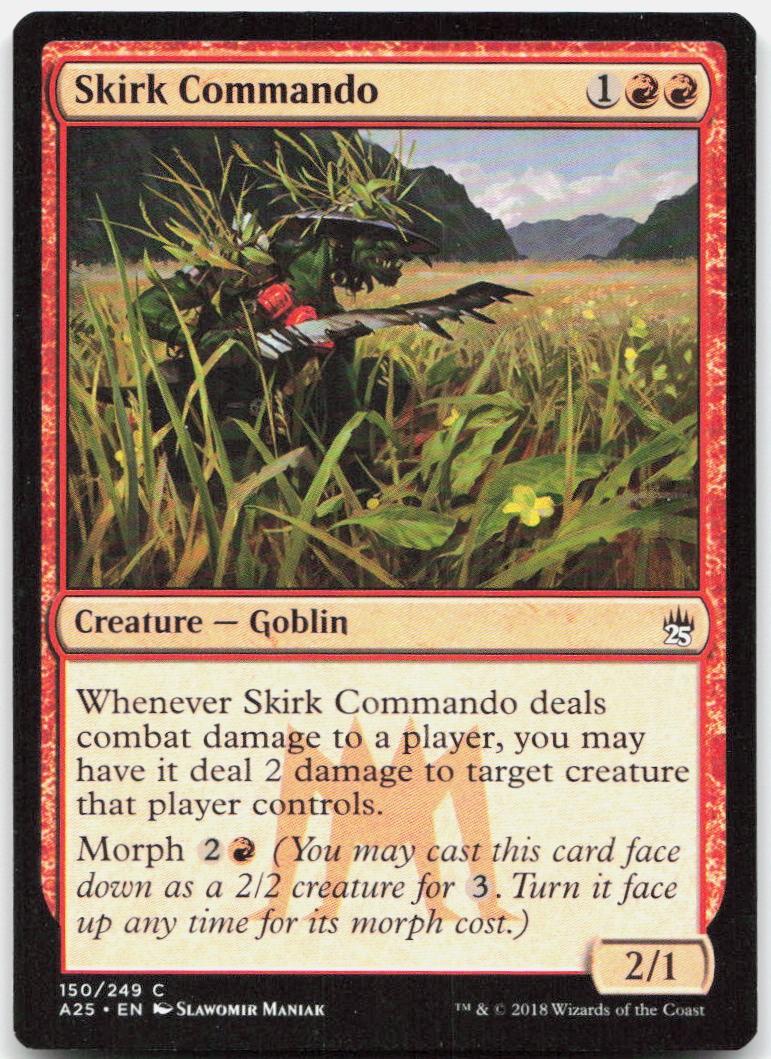Skirk Commando 150 Near Mint Masters 25 Common Magic: The Gathering