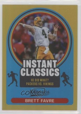 2021 Panini Classics Instant Classics Gold 6/75 Brett Favre #IC-3 HOF 05dl