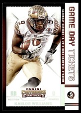 2015 Panini Contenders Draft Picks Game Day Tickets Karlos Williams Rookie NCAA