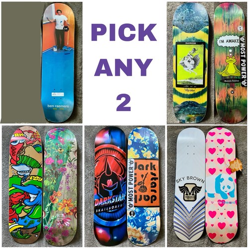 Scegli 2 mazzi da skateboard ~ Madness Enjoi Almost Darkstar nuovo affare ~ scegli tu