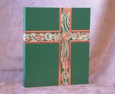 Ceremonial Binder 1# Spine Green Copper Foil Office School Supplies Organizer