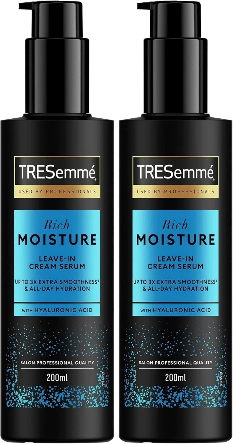 2 x TRESemmé Rich Moisture Leave-In Cream Hair Serum hair treatment - 200ml x 2