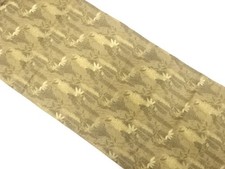 7759586: JAPANESE KIMONO / ANTIQUE NAGOYA OBI / SILK / WOVEN BAMBOO GRASS