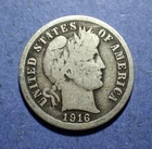1916-S Barber Dime  G/VG