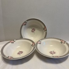 3 Noritake Keltcraft Ireland Terrace Cafe 7" cereal soup bowls vintage 1994-1997
