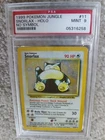 PSA POP 1 OF 314 POKEMON WOTC 1999 SNORLAX NO JUNGLE SYMBOL ERROR GRADED MINT 9
