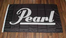 Pearl Drums Cymbals Banner Flag Drum Set Drummer Percussion Music Store Shop