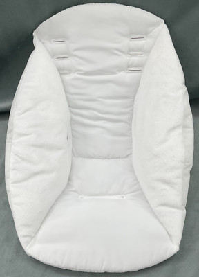 Ingenuity Keep Cozy 3-in-1 Spruce Pink Burst REPLACEMENT SEAT PAD White Insert