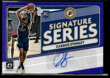 2020-21 Donruss Optic Signature Series Holo #SS-CST Cassius Stanley RC  BK01R03E
