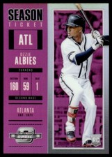 2018 Panini Chronicles Contenders Optic Pink Ozzie Albies 04/25 Atlanta Braves