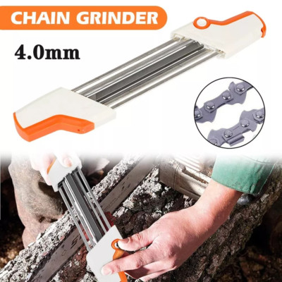 2 in 1 4.0mm Easy File Chainsaw Chain Sharpener for Stihl 3/8'' Diameter 5/32''