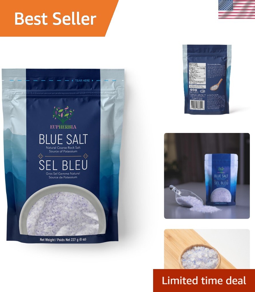 Salt Rare Blue Salt, Coarse, Rare Mineral Salt, High Potassium, Lower Sodium ...