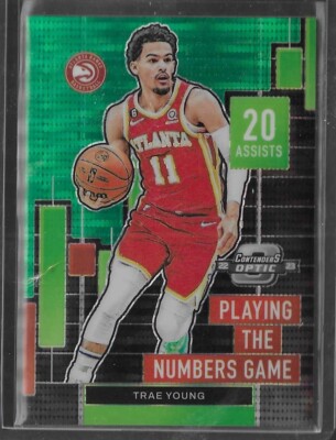 Trae Young 22-23 Panini Contenders Optic Green Parallel/25 Atlanta 