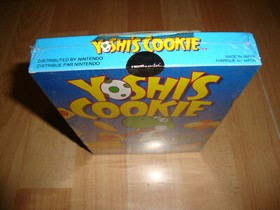 YOSHI'S COOKIE FOR NINTENDO NES BACK BOX IN ENGLISH - FRENCH NEW FACTORY SEALED