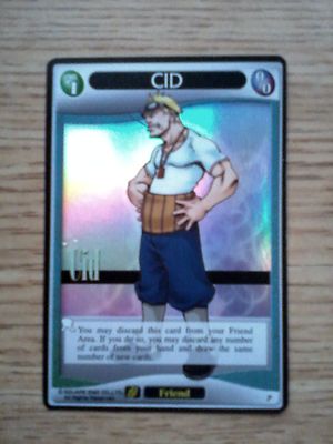 Kingdom Hearts TCG CCG Lv 1 Cid Promo FOIL card Final Fantasy VII Square Enix