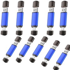 Wholesale 1/10pcs 32GB 64GB 128GB USB 2.0 2 iN 1 Type-C/A USB Flash Drive Memory
