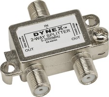 NEW Dynex DX-HZ703 2-Way Coaxial Cable Splitter satellite antenna 5-2050MHz