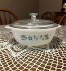 Vintage BLUE HEAVEN  1 Qt. Casserole Dish with Lid BEAUTIFUL!