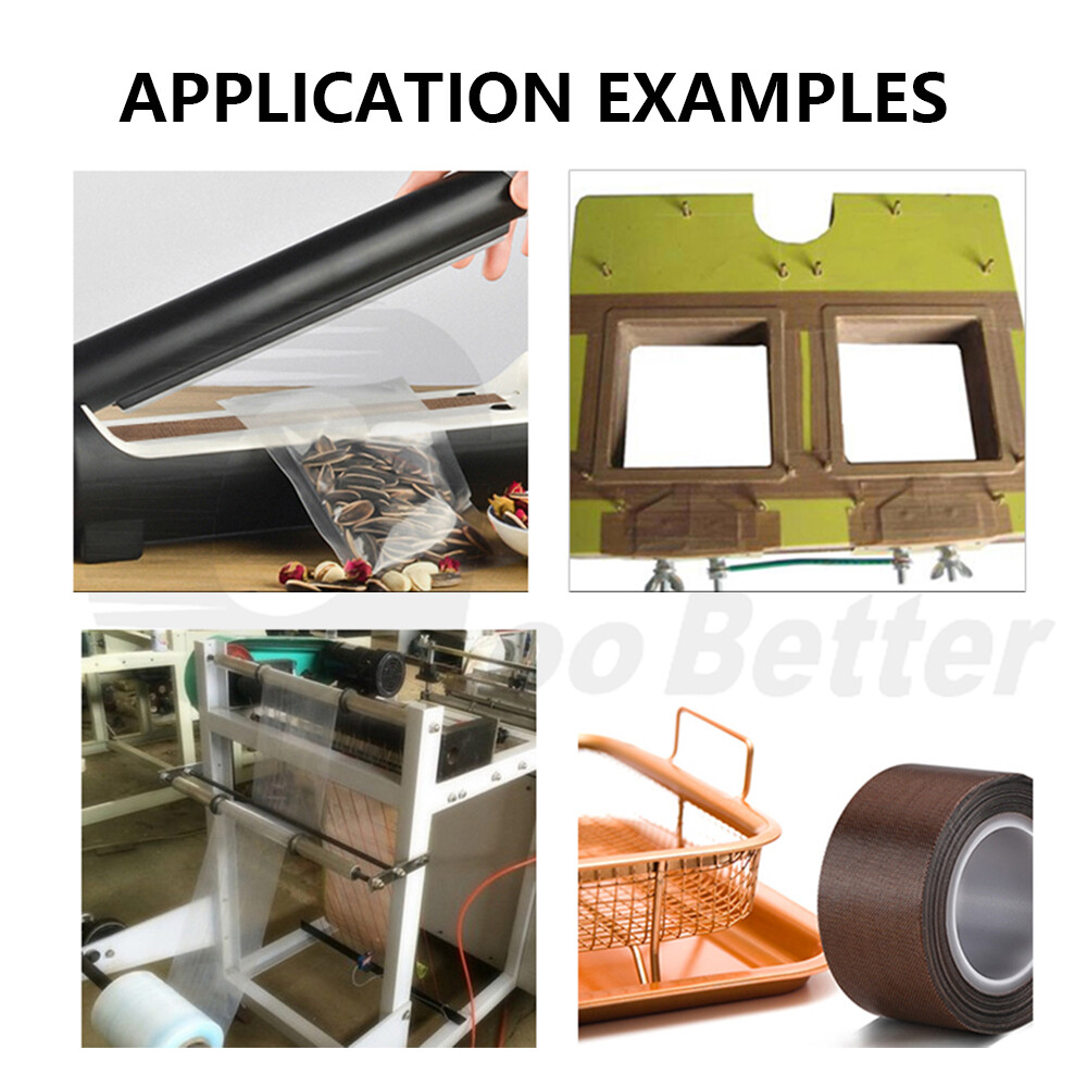 10M High Temperature Heat Resistant PTFE Tape Self Adhesive +300