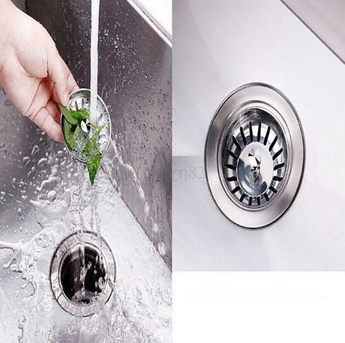 Stainless Steel Kitchen Waste Sink Drain Strainer Plug Stopper HOT - Picture 7 of 7