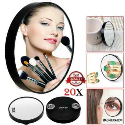 20x Zoom Vergrößerung Make-up Spiegel Kosmetik Kosmetik Handtasche Reise kleine Tasche