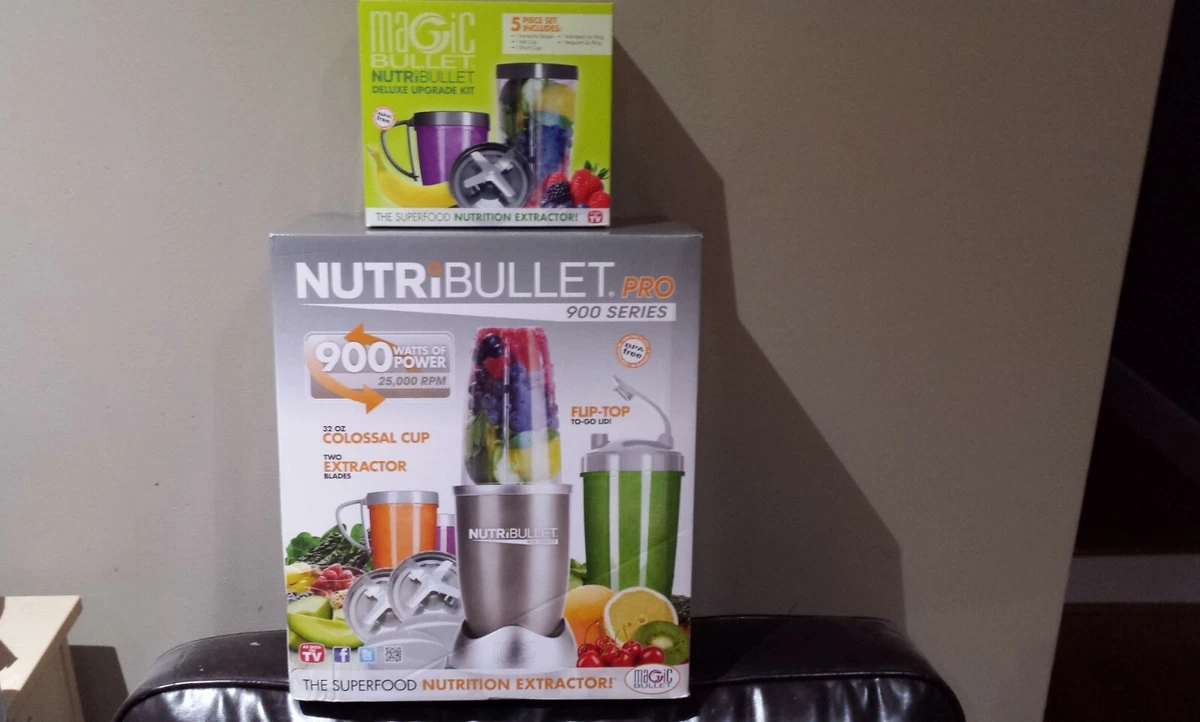 flygtninge kindben jord NEW! Nutribullet Pro 900 (15 Piece Set) + (5 Piece) Deluxe Upgrade Kit  &#034;NEWnBOX&#034; | eBay