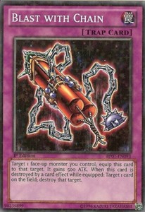 Blast with Chain - BP01-EN093 - Starfoil Rare - Unlimited Edition x3 - Near Mint