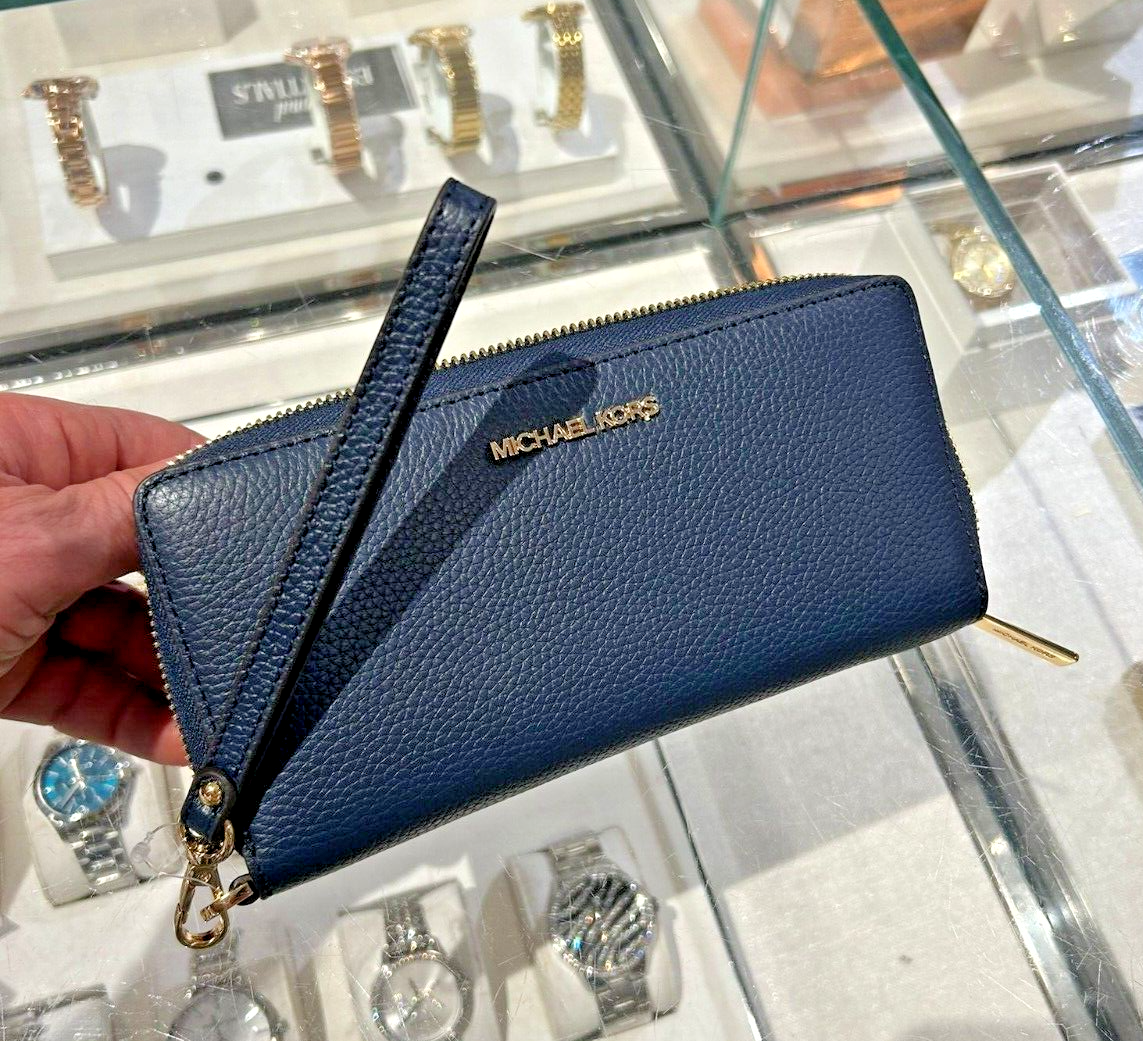Michael Kors Lady Large Leather Long Zip Around id Wallet Clutch