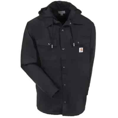 NEW  CARHARTT DUCK WATER REPELLANT HOODED SHIRT JACKET Disc