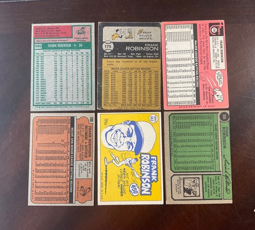 1969-70-72-73-74-75 = TOPPS BASEBALL = LOTTO 6 CARTE FRANK ROBINSON - Foto 5 di 8