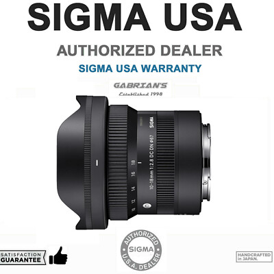 Sigma 10-18mm F2.8 DC DN for Sony E. U.S. Authorized Dealer