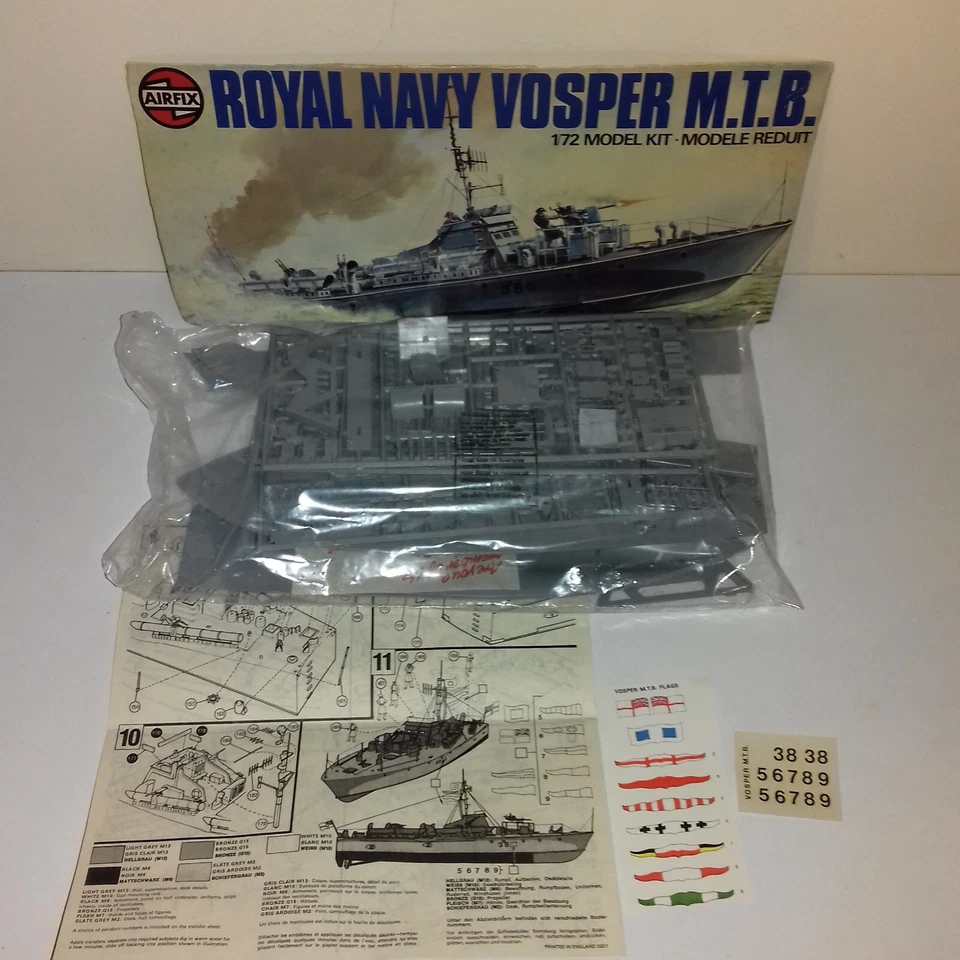 ROYAL NAVY VOSPER M.T.B.  KIT 1/72 AIRFIX 05280-9 - Immagine 2 di 2