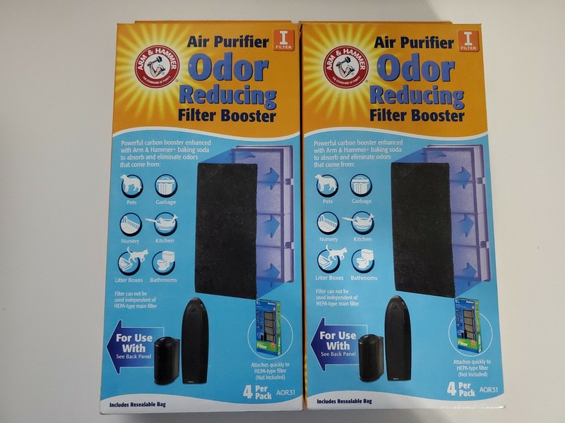 Qty 2 Holmes Air Filter Carbon Booster 4 Pack "i Filter" AOR31