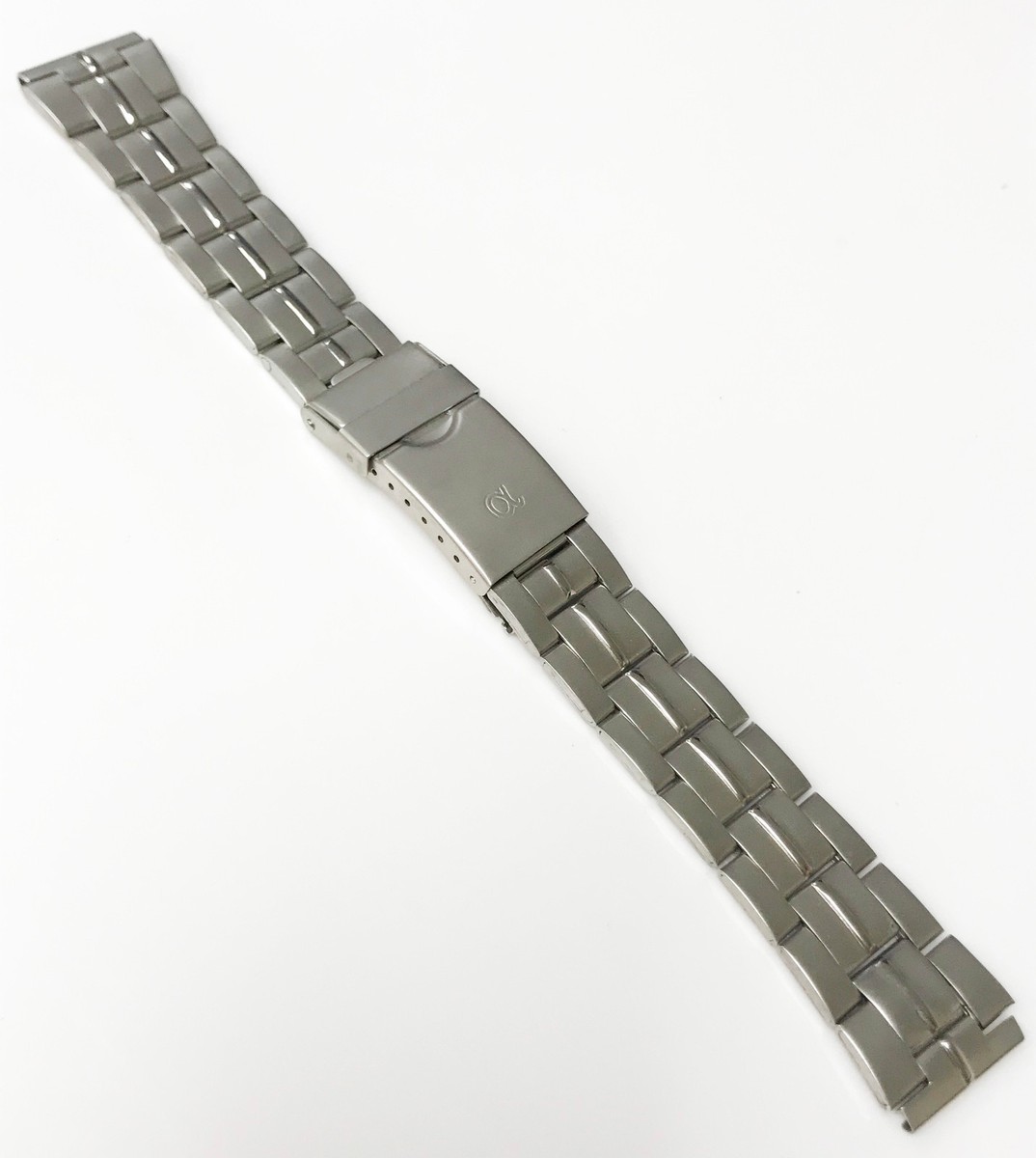 Bracelet De Montre En Acier Inoxydable Ton Argent - Largeur 18 Mm, Neuf, Avec Boucle