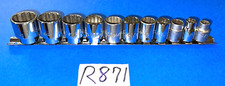 Mac Tools 11 Piece 38 Drive Sae. Short Chrome Socket Set 12 Point 516 - 1516