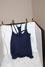 Athleta NWT Dark Blue Seascape Bra Cup Tankini ,TOP , 34 D/DD
