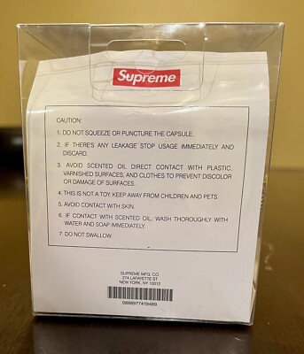 Supreme Red Crown Air Freshener Black Cherry New Unopened SS19 Box