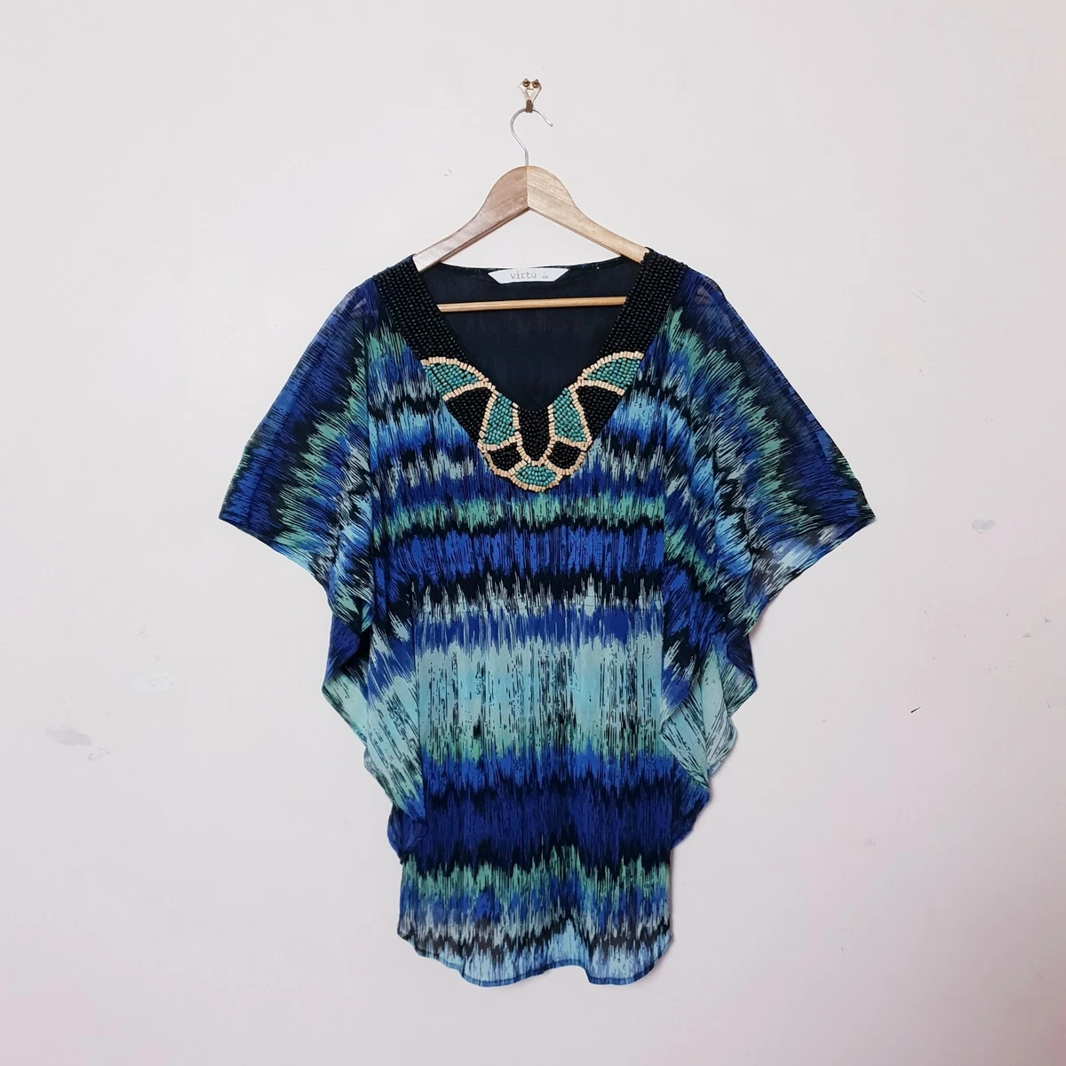 Beaded plus size top clearance