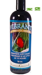 2 x Vibrant Freshwater Liquid Aquarium Cleanser Algae ...